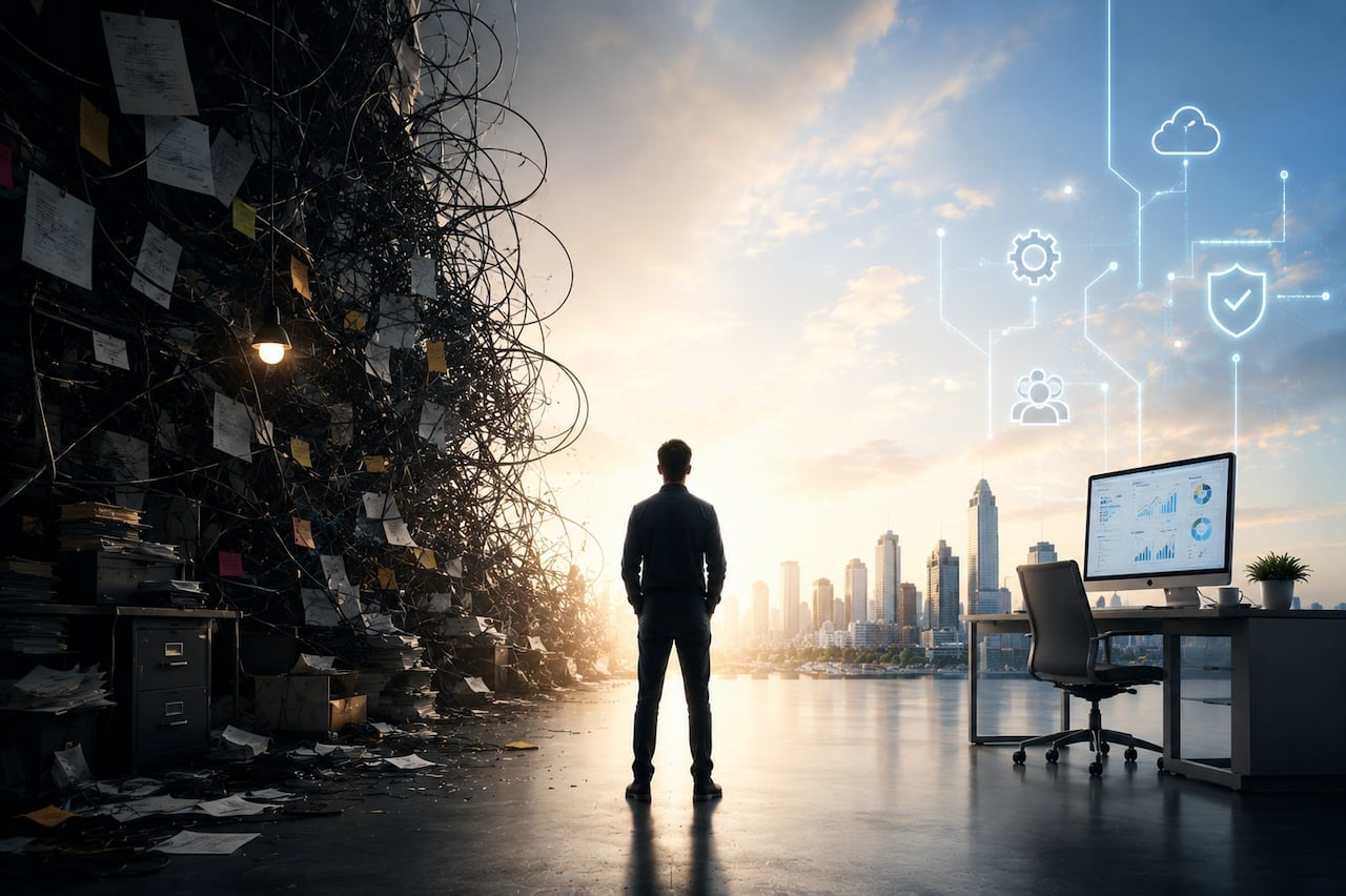 A transformation in motion — systems, teams, and tools evolving under pressure